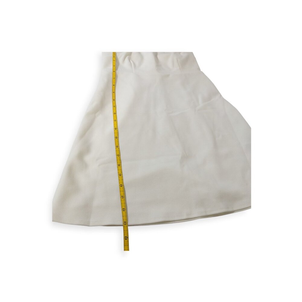 Abercrombie and Fitch White One Shoulder Dress SZ S Skort Bottom Mini Dress - Picture 6 of 9